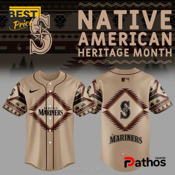 MLB Seattle Mariners Native American Heritage Baseball Jersey