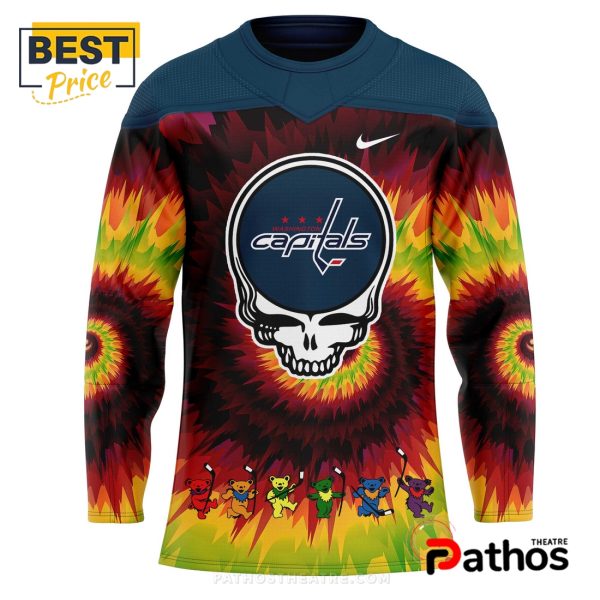 NHL Washington Capitals Grateful Dead Night Hockey Jersey