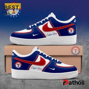 Custom Texas Rangers 2025 Nike Air Force 1 Shoes