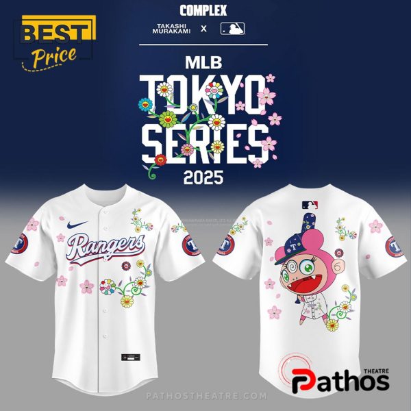 Texas Rangers MLB Tokyo Series White Mix Baseball Jersey