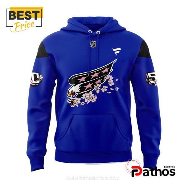 Washington Capitals Cherry Blossom Blue Hoodie