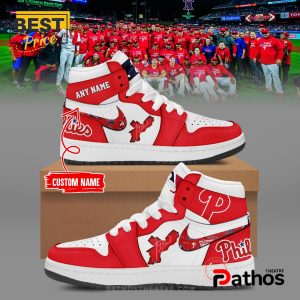 custom name philadelphia phillies air jordan 1 hightop 2 qamlS