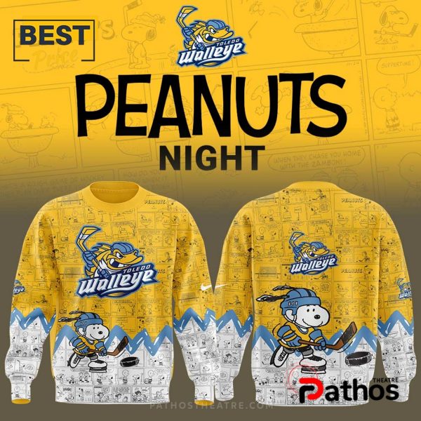 2025 Toledo Walleye Peanuts Night Anniversary Hoodie