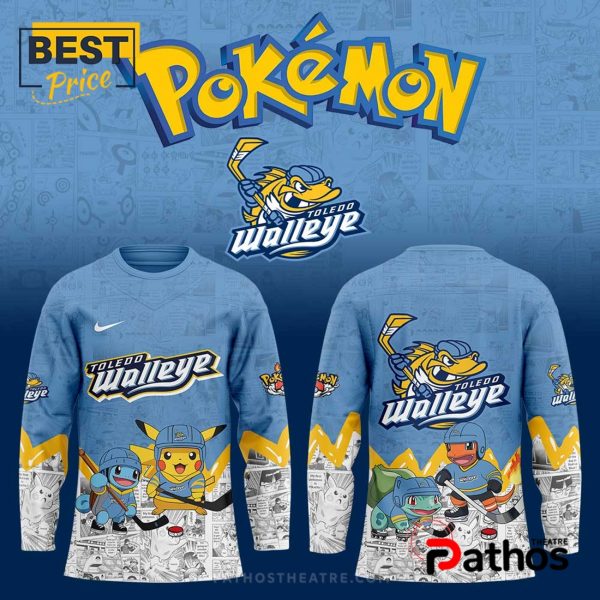 2025 Toledo Walleye x Pokémon New Hockey Jersey