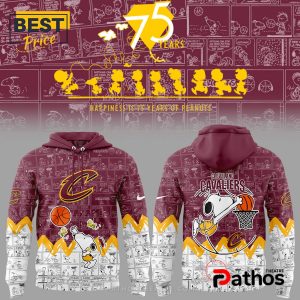 75th Anniversary Peanuts Cleveland Cavaliers Hoodie, Jogger