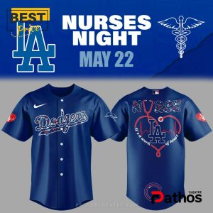 Nurses Appreciation Los Angeles Dodgers Blue Baseball Jersey