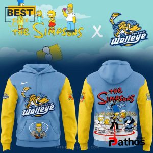 Toledo Walleye x 2025 The Simpsons Hoodie, Cap