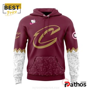 cleveland cavaliers nba x hello kitty game hoodie cap 2 fqiEn