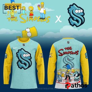 Seattle Kraken NHL x Simpsons Series Hockey Jersey