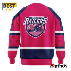 worcester railers pink in the rink hoodie 6 Ol6L3