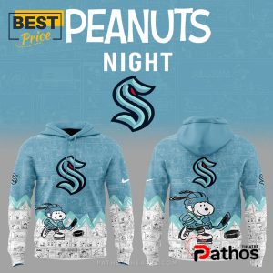 Seattle Kraken NHL Peanuts Night Hoodie
