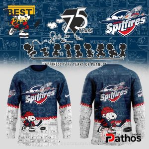 Windsor Spitfires 75th Anniversary of Peanuts Hockey Jersey