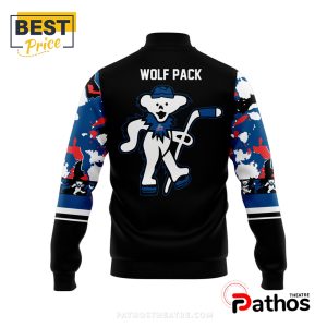 hartford wolf pack grateful dead night black baseball jacket 3 3m2Cm
