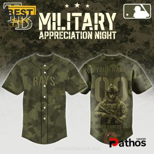 2025 Tampa Bay Rays x Armed Forces Day Night Baseball Jersey
