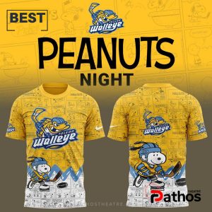 2025 Toledo Walleye Peanuts Night Anniversary Hoodie