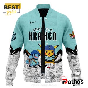 seattle kraken nhl x pokemon new baseball jacket 2 mn4uF