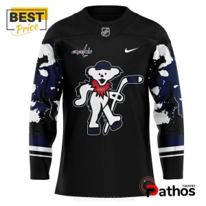 nhl washington capitals grateful dead night black hockey jersey 2 0R1I7