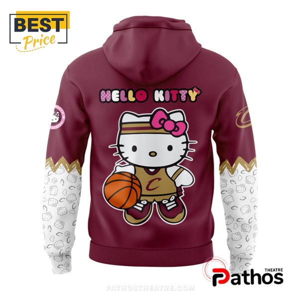 Cleveland Cavaliers NBA x Hello Kitty Game Hoodie, Cap