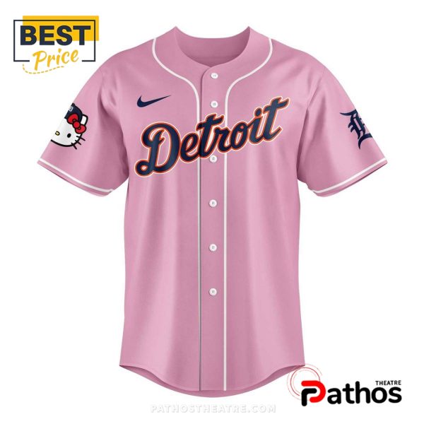 Detroit Tigers x Hello Kitty 50th Anniversary Baseball Jersey