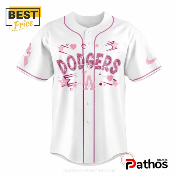 Dodgers Cancer Awareness Month Baseball Jersey