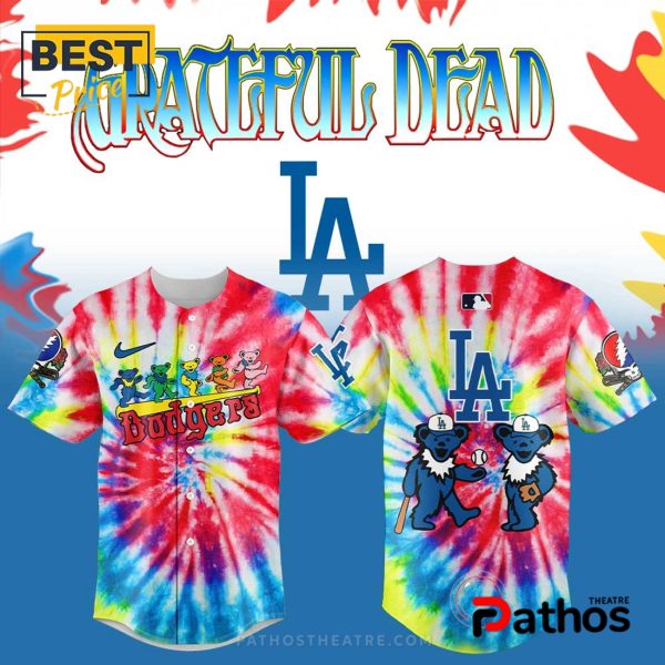 Dodgers x Grateful Dead New Baseball Jersey