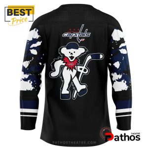 nhl washington capitals grateful dead night black hockey jersey 3 Jw854