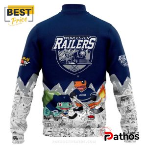 worcester railers x pokemon limited baseball jacket 3 DGBLc