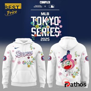 Texas Rangers MLB Tokyo Series White Mix Hoodie