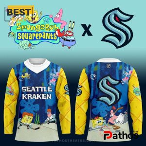 Seattle Kraken NHL x Spongebob Squarepants Hockey Jersey
