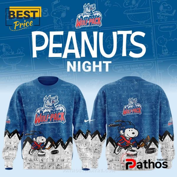 Hartford Wolf Pack Peanuts Night Anniversary Hoodie