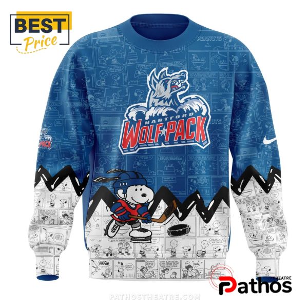 Hartford Wolf Pack Peanuts Night Anniversary Hoodie