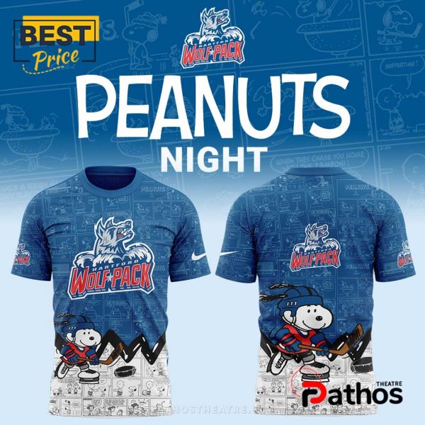 Hartford Wolf Pack Peanuts Night Anniversary Hoodie