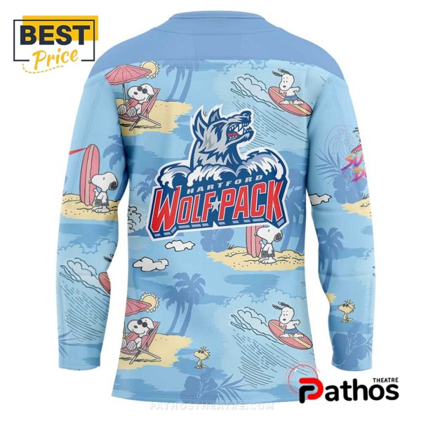 Hartford Wolf Pack Peanuts Summer Collection Hockey Jersey