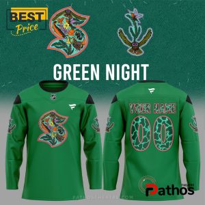 Seattle Kraken NHL Green Night Hockey Jersey
