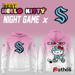 Seattle Kraken NHL x Hello Kitty Camouflage Hoodie, Cap