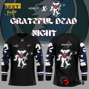 NHL Washington Capitals Grateful Dead Night Black Hockey Jersey