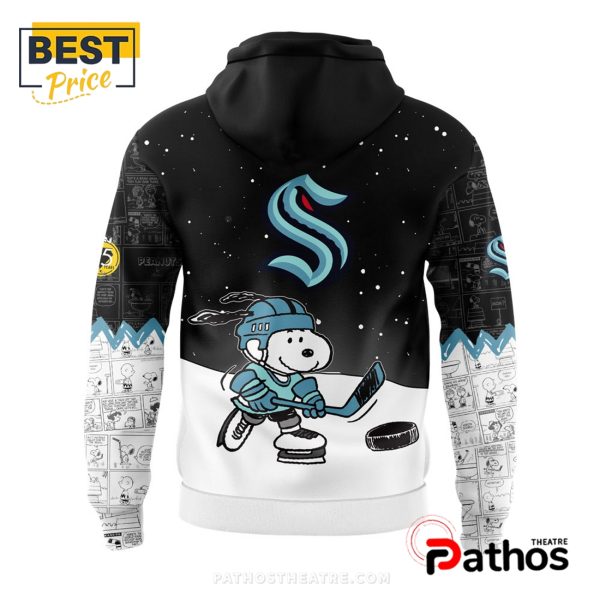 NHL Seattle Kraken Anniversary of Peanuts Hoodie, Cap