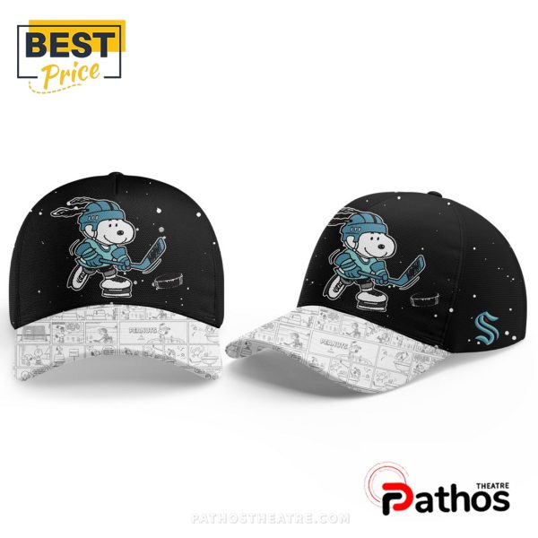 NHL Seattle Kraken Anniversary of Peanuts Hoodie, Cap