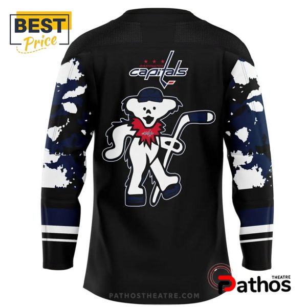 NHL Washington Capitals Grateful Dead Night Black Hockey Jersey
