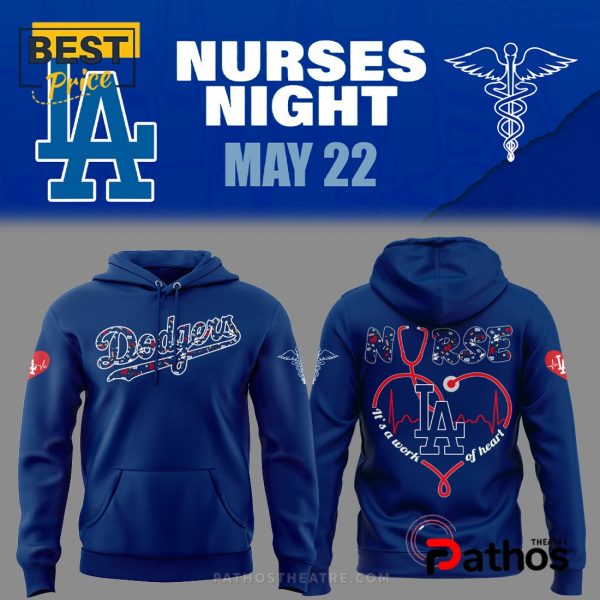 Nurses Appreciation Los Angeles Dodgers Blue Hoodie, Jogger