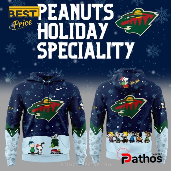 Peanuts & Snoopy Night Nike Minnesota Wild Hoodie