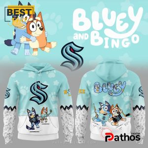 Seattle Kraken NHL Bluey and Bingo Hoodie
