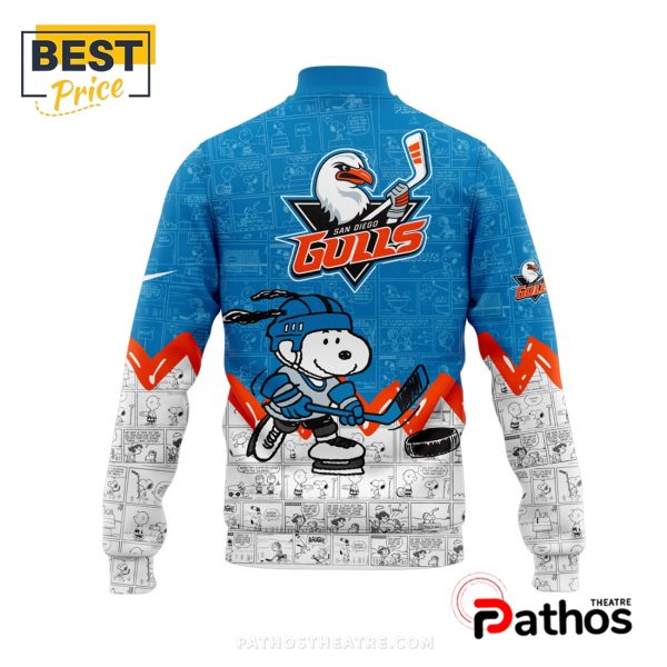 San Diego Gulls Anniversary of Peanuts Baseball Jacket