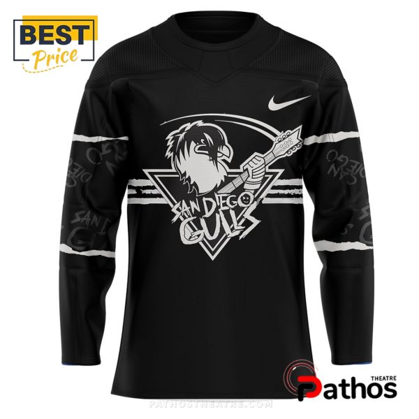 San Diego Gulls Custom Emo Night Hockey Jersey