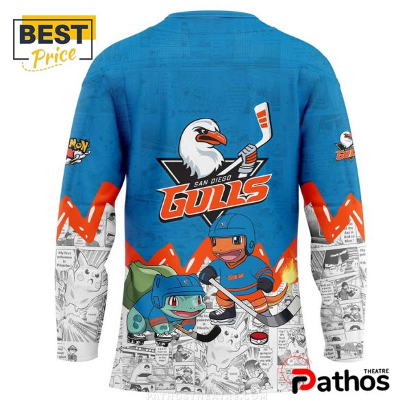 San Diego Gulls x Pokémon New Hockey Jersey