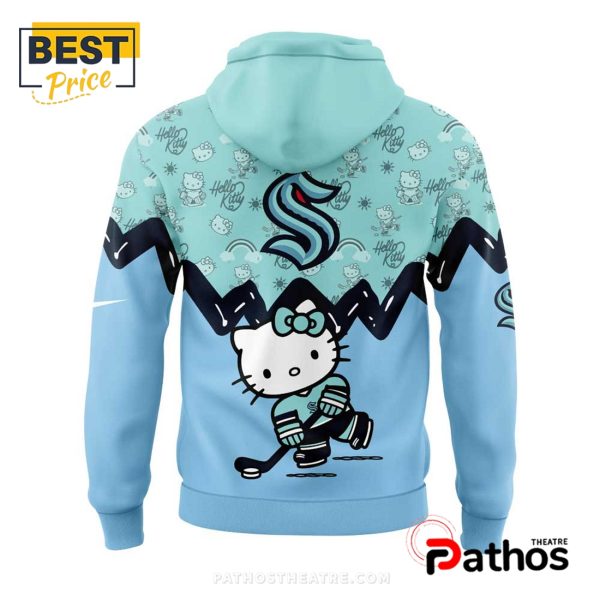 Seattle Kraken 2025 Hello Kitty New Hoodie, Cap