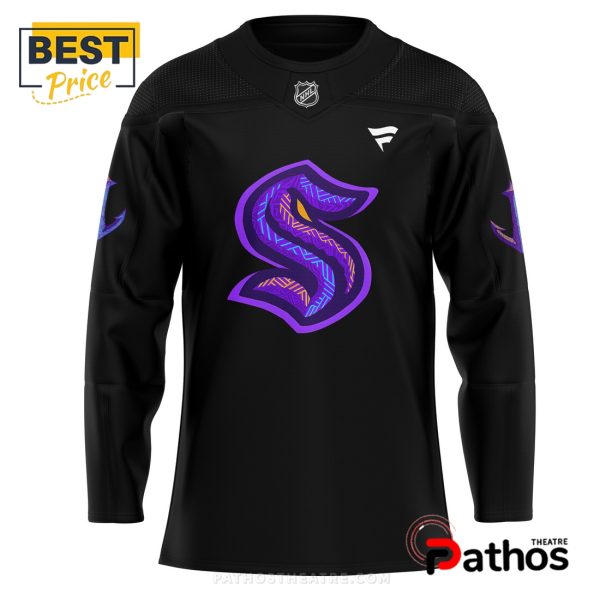 Seattle Kraken Black Hockey History Night Hockey Jersey