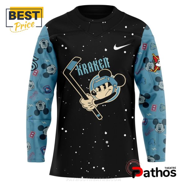 Seattle Kraken NHL Mickey & Friends Hockey Jersey