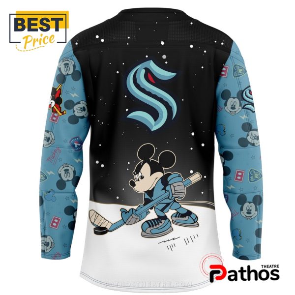 Seattle Kraken NHL Mickey & Friends Hockey Jersey