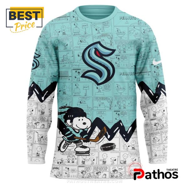 Seattle Kraken NHL Peanuts Night Hockey Jersey